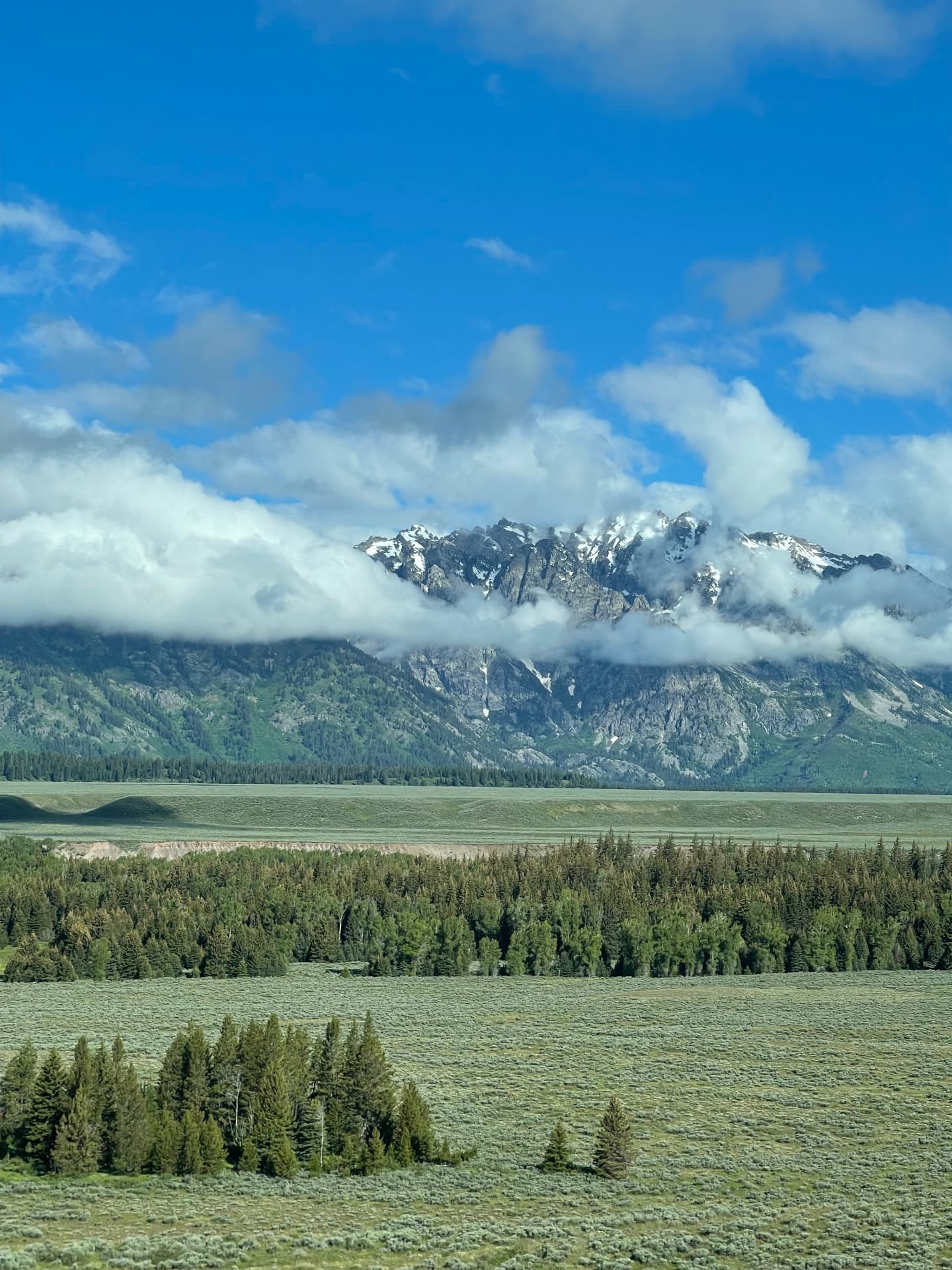 Clouds on the Peaks — The Tetons