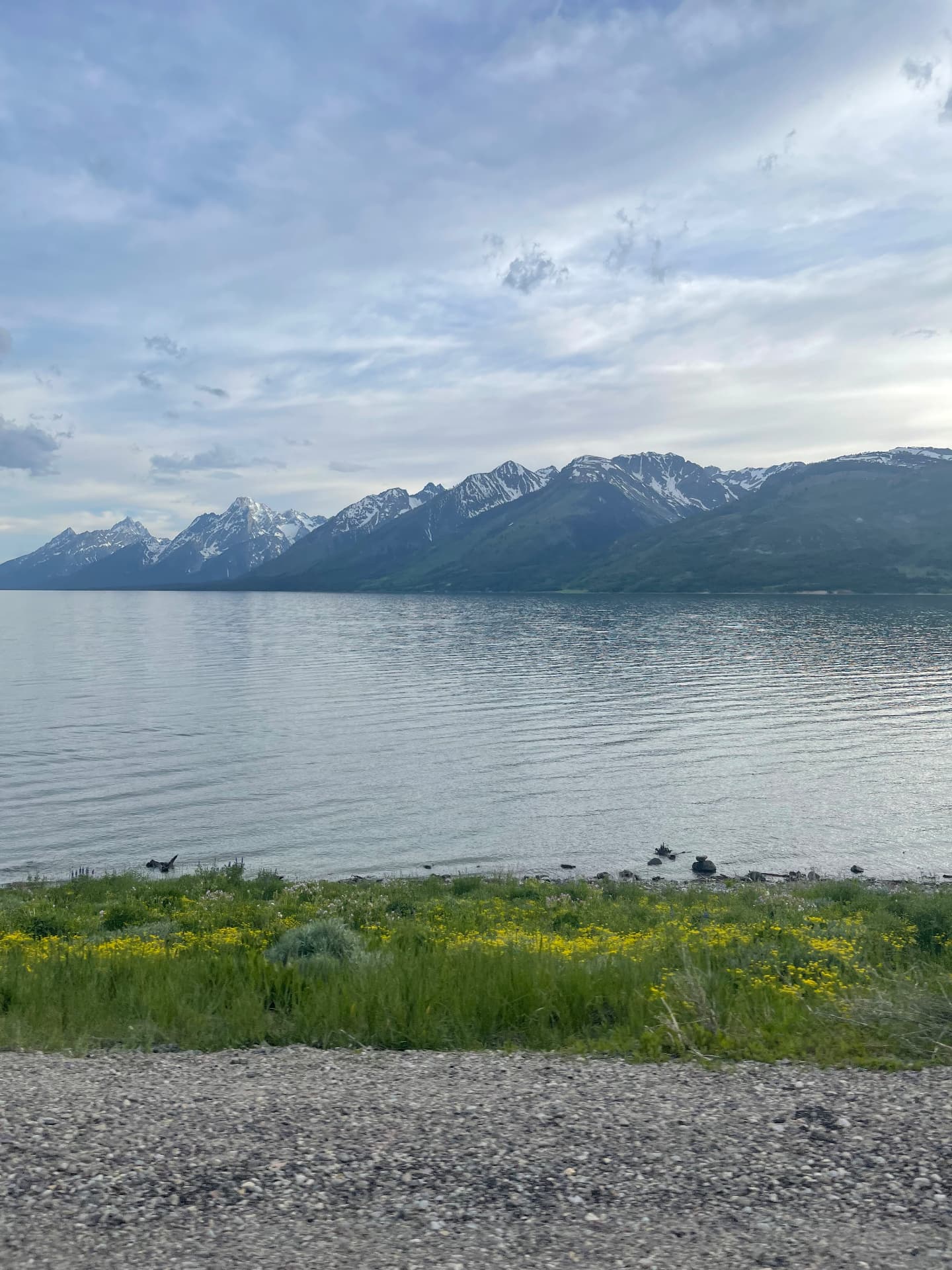 Evening on the Lake — The Tetons